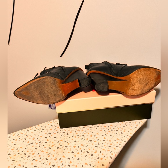 Derek Lam Black Leather Cool Heel Zip Up Boot Size 7.5 - Picture 3 of 5